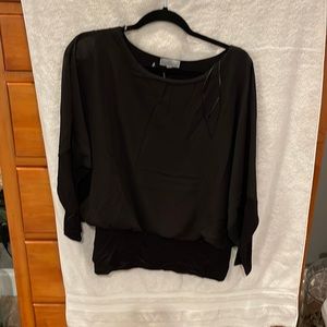Black long sleeve blouse
